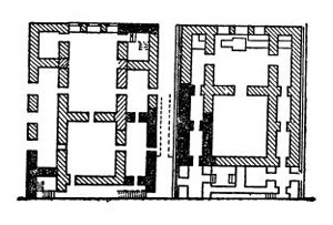 Плиска. Жилой дворец, IX в. Планы